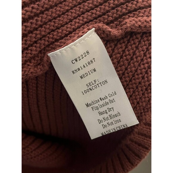 TCEC Pullover Sweater Size M Mauve Color V-Neck Long Sleeves - Picture 6 of 6